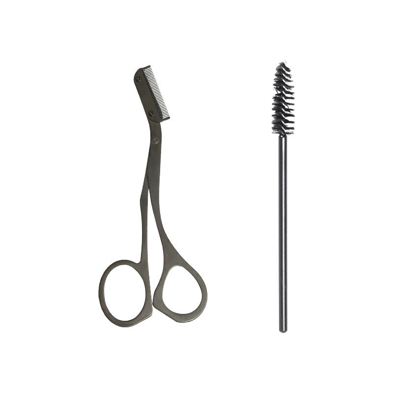 Eyebrow Trimmer Eyebrow Blade With Brow Groomer Small Comb Makeup Scissors Eye-brow Knife
