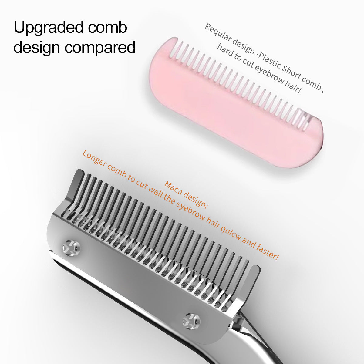 Eyebrow Trimmer Eyebrow Blade With Brow Groomer Small Comb Makeup Scissors Eye-brow Knife