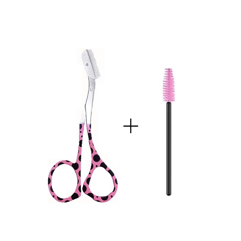 Eyebrow Trimmer Eyebrow Blade With Brow Groomer Small Comb Makeup Scissors Eye-brow Knife