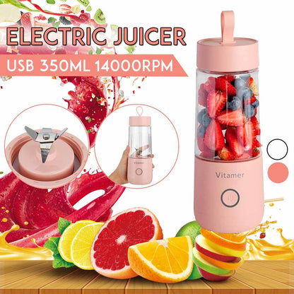350ml Portable Blender Juicer Electric USB rechargeable