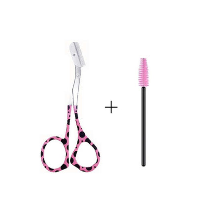 Eyebrow Trimmer Eyebrow Blade With Brow Groomer Small Comb Makeup Scissors Eye-brow Knife